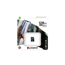 Kingston Memóriakártya, microSDXC, 128GB, CL10/UHS-I/U1/V10/A1, KINGSTON "Canvas Select Plus" memóriakártya