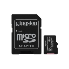 Kingston Memóriakártya MicroSDXC 64GB Canvas Select Plus 100R A1 C10 + Adapter memóriakártya