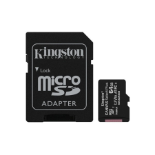 Kingston MicroSD kártya - 64GB CLASS 10 Canvas Select Plus + Adapter memóriakártya