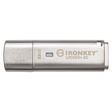 Kingston Pen Drive 32GB Kingston Ironkey Locker+ 50 USB 3.2 ezüst (IKLP50/32GB) (IKLP50/32GB) pendrive
