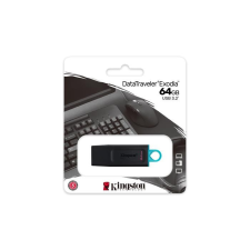 Kingston Pendrive, 64GB, USB 3.2, KINGSTON "DataTraveler Exodia", fekete-kék pendrive