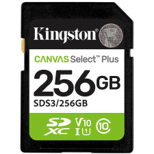 Kingston SDXC 256GB Canvas Select Plus Gen 3 memóriakártya