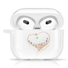 KINGXBAR kívánja Pods tok airpods 3-as Swarovski kristályok arany fülhallgató, fejhallgató tok