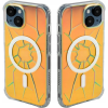 KINGXBAR Magsafe Kingxbar Pqy Crack Series Szilikon Tok iPhone 15 - Holografikus (6959003513496)