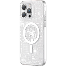 KINGXBAR Pqy Geek Sorozat Mágneses Tok iPhone 14 Plus Magsafe Ezüst (KGX590) tok és táska