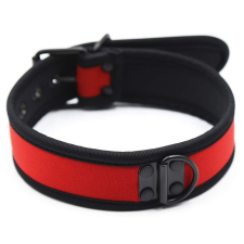 kinky puppy Nyaklánc PUPPY Neoprén piros bilincs, kötöző