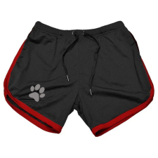kinky puppy Paw Shorts – stílusos fekete-piros rövidnadrág játék kutyáknak