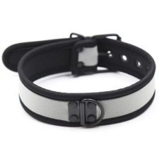 kinky puppy Simply Puppy neoprén nyakörv szürke bilincs, kötöző