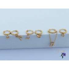  Kira antiallergén három pár fülbevaló egy csomagban  -18K fülbevaló