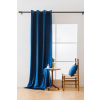  Királykék sötétítő függöny VELVET 140x270 cm Felfüggesztés: Hullámos sínszalag