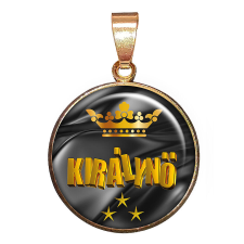 KIRÁLYNŐ – CARSTON Elegant medál lánccal vagy kulcstartóval medál