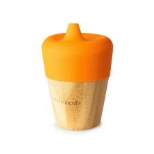  Kis bambuszfőzőpohár 190 ml, narancs, eco gazemberek itatópohár