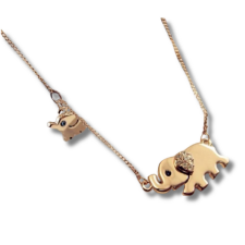  Kis és nagy elefánt nyaklánc nyaklánc