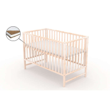 Kiságy fiók nélkül VESSANTI Clasico Natur + matrac Cocos 8 cm kiságy, babaágy