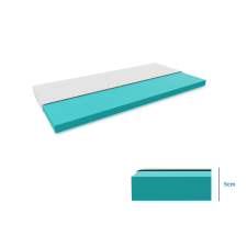 Kiságy matrac Basic fehér 60 x 120 cm Matracvédő: Matracvédővel ágy és ágykellék