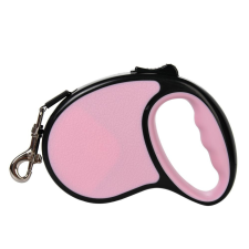  Kisállat flexi automata póráz – 3 m - Rózsaszín nyakörv, póráz, hám kutyáknak