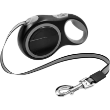  Kisállat flexi automata póráz-5m - Szürke nyakörv, póráz, hám kutyáknak