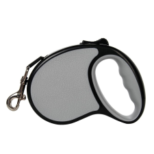  Kisállat flexi automata póráz több színben – 5 m - Szürke nyakörv, póráz, hám kutyáknak