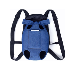  Kisállat kengurus farmer hátizsák -Nagy - Sötétkék szállítóbox, fekhely kutyáknak