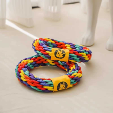  Kisállat rágókötél gyűrű - 15cm játék kutyáknak