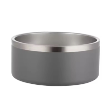  Kisállat speciális fém tál-18cm - Szürke kutyatál