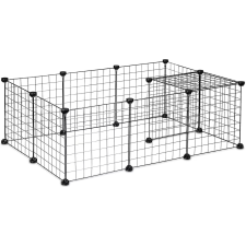  Kisállatketrec, 24 elem, fekete ketrec, szállítóbox rágcsálóknak
