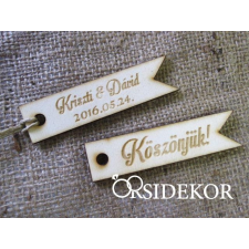  Kísérőcédula fából dekorációs kellék