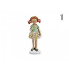  Kislány figura zöld/kék 11,5cm 02561 2féle dekoráció