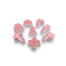  Kiszúró szett nyomdával, műanyag, szerszám, 8db sütés és főzés