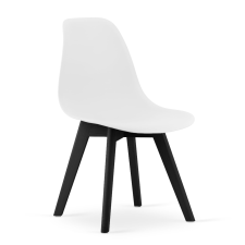  KITO fehér szék fekete lábakkal bútor