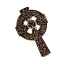  Kitűző, jelvény, kelta kereszt koponyával ajándéktárgy