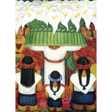 Kivetnüy sziluett 1000 darabos puzzle - Virágfesztivál: Fiesta Santa Anitában puzzle, kirakós