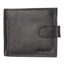  Kívül kapcsos, hátul zsebes fekete bőr férfi pénztárca Always Wild pénztárca