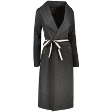 Kixmi Hosszú női pulóver KIXMI ROSAMUNDA SÖTÉTSZÜRKE MELANZS méret: XS