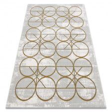 Kizárólagos EMERALD szőnyeg 1010 glamour, elegáns körökben krém / arany 140x190 cm lakástextília