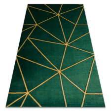  Kizárólagos EMERALD szőnyeg 1013 glamour, elegáns geometriai üveg zöld / arany 160x220 cm lakástextília