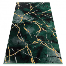 Kizárólagos EMERALD szőnyeg 1018 glamour, elegáns márvány üveg zöld / arany 200x290 cm lakástextília