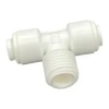 Klarwod "T" elosztó-idom fordított ozmózishoz 1/4" cső x 1/4" külső menet x 1/4" cső Q-MBT0404