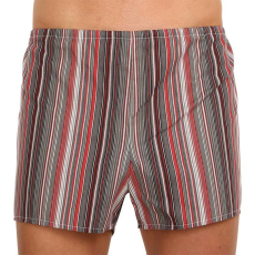  Klasszikus férfi bő szárú boxeralsók Foltýn piros csíkokkal (K52) XL