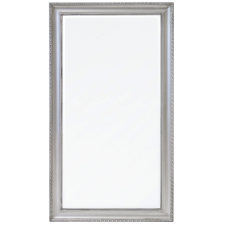  Klasszikus stílusú élcsiszolt szögletes fali tükör ezüst keretben 134x74x3cm bútor