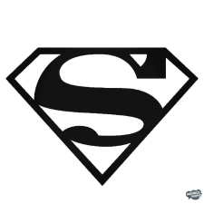  Klasszikus Superman felirat Autómatrica matrica