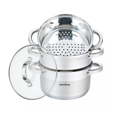 Klausberg 4 részes pároló edény készlet Ø18cm - 2.5L (KB-7136) edény
