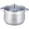 Klausberg fazék 10.7L, Ø26 cm- rozsdamentes acél, edzett üveg fedő (KB-7164)