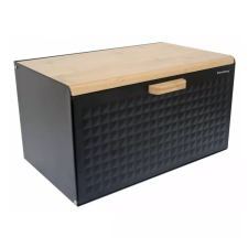 Klausberg Premium kenyértartó - rozsdamentes acél / bambusz (KB-7425) papírárú, csomagoló és tárolóeszköz