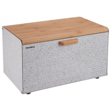 Klausberg Premium kenyértartó - rozsdamentes acél / bambusz (KB-7466) papírárú, csomagoló és tárolóeszköz