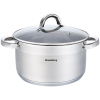 Klausberg Premium lábos 7.5L, Ø26 cm- rozsdamentes acél, edzett üveg fedő (KB-7127)