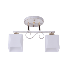 KLAUSEN Bold 2 fehér-arany mennyezeti lámpa (LY-3107) E27 2 izzós IP20 világítás