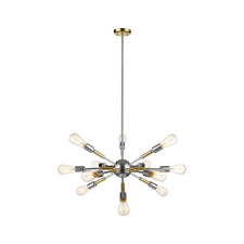 KLAUSEN Comet 12 króm függesztett lámpa (109000) E27 12 izzós IP20 világítás