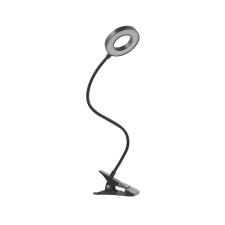 KLAUSEN Flex fekete LED csiptetős lámpa (KL148009) LED 1 izzós IP20 világítás