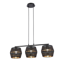 KLAUSEN Freya SP3 fekete függesztett lámpa (KL113021) E27 3 izzós IP20 világítás